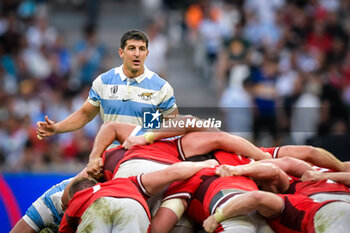2023-10-14 - Tomas Cubelli (Argentina) during a RUGBY WORLD CUP FRANCE 2023 match between Wales and Argentina at Stade de Marseille, in Marseille, ,France on October 14, 2023. (Photo / Felipe Mondino) - 2023 RUGBY WORLD CUP - WALES VS ARGENTINA - WORLD CUP - RUGBY