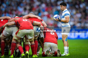 2023-10-14 - Lautaro Bazan Velez (Argentina) during a RUGBY WORLD CUP FRANCE 2023 match between Wales and Argentina at Stade de Marseille, in Marseille, ,France on October 14, 2023. (Photo / Felipe Mondino) - 2023 RUGBY WORLD CUP - WALES VS ARGENTINA - WORLD CUP - RUGBY