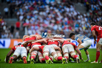 2023-10-14 - Lautaro Bazan Velez (Argentina) during a RUGBY WORLD CUP FRANCE 2023 match between Wales and Argentina at Stade de Marseille, in Marseille, ,France on October 14, 2023. (Photo / Felipe Mondino) - 2023 RUGBY WORLD CUP - WALES VS ARGENTINA - WORLD CUP - RUGBY