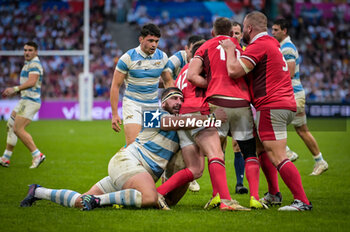 2023-10-14 - Eduardo Bello (Argentina) during a RUGBY WORLD CUP FRANCE 2023 match between Wales and Argentina at Stade de Marseille, in Marseille, ,France on October 14, 2023. (Photo / Felipe Mondino) - 2023 RUGBY WORLD CUP - WALES VS ARGENTINA - WORLD CUP - RUGBY