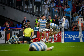 2023-10-14 - Matias Moroni (Argentina) during a RUGBY WORLD CUP FRANCE 2023 match between Wales and Argentina at Stade de Marseille, in Marseille, ,France on October 14, 2023. (Photo / Felipe Mondino) - 2023 RUGBY WORLD CUP - WALES VS ARGENTINA - WORLD CUP - RUGBY