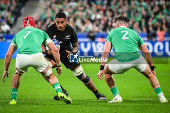 2023-10-14 - Shannon FRIZELL of New Zealand during the World Cup 2023, Quarter-final rugby union match between Ireland and New Zealand on October 14, 2023 at Stade de France in Saint-Denis near Paris, France - RUGBY - WORLD CUP 2023 - 1/4 - IRELAND V NEW ZEALAND - WORLD CUP - RUGBY