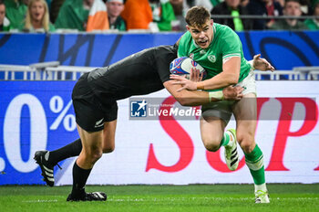 2023-10-14 - Garry RINGROSE of Ireland during the World Cup 2023, Quarter-final rugby union match between Ireland and New Zealand on October 14, 2023 at Stade de France in Saint-Denis near Paris, France - RUGBY - WORLD CUP 2023 - 1/4 - IRELAND V NEW ZEALAND - WORLD CUP - RUGBY