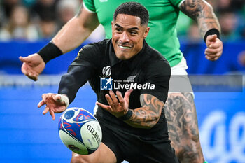 2023-10-14 - Aaron SMITH of New Zealand during the World Cup 2023, Quarter-final rugby union match between Ireland and New Zealand on October 14, 2023 at Stade de France in Saint-Denis near Paris, France - RUGBY - WORLD CUP 2023 - 1/4 - IRELAND V NEW ZEALAND - WORLD CUP - RUGBY