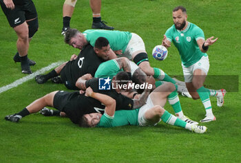2023-10-14 - Jamison Gibson-Park of Ireland during the World Cup 2023, Quarter-final rugby union match between Ireland and New Zealand on October 14, 2023 at Stade de France in Saint-Denis near Paris, France - RUGBY - WORLD CUP 2023 - 1/4 - IRELAND V NEW ZEALAND - WORLD CUP - RUGBY