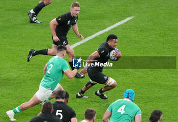 2023-10-14 - Ardie Savea of New Zealand during the World Cup 2023, Quarter-final rugby union match between Ireland and New Zealand on October 14, 2023 at Stade de France in Saint-Denis near Paris, France - RUGBY - WORLD CUP 2023 - 1/4 - IRELAND V NEW ZEALAND - WORLD CUP - RUGBY