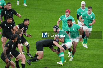 2023-10-14 - Caelan Doris of Ireland during the World Cup 2023, Quarter-final rugby union match between Ireland and New Zealand on October 14, 2023 at Stade de France in Saint-Denis near Paris, France - RUGBY - WORLD CUP 2023 - 1/4 - IRELAND V NEW ZEALAND - WORLD CUP - RUGBY