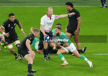 2023-10-14 - Jamison Gibson-Park of Ireland during the World Cup 2023, Quarter-final rugby union match between Ireland and New Zealand on October 14, 2023 at Stade de France in Saint-Denis near Paris, France - RUGBY - WORLD CUP 2023 - 1/4 - IRELAND V NEW ZEALAND - WORLD CUP - RUGBY