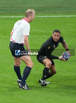 2023-10-14 - Aaron Smith of New Zealand during the World Cup 2023, Quarter-final rugby union match between Ireland and New Zealand on October 14, 2023 at Stade de France in Saint-Denis near Paris, France - RUGBY - WORLD CUP 2023 - 1/4 - IRELAND V NEW ZEALAND - WORLD CUP - RUGBY