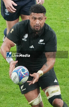 2023-10-14 - Ardie Savea of New Zealand during the World Cup 2023, Quarter-final rugby union match between Ireland and New Zealand on October 14, 2023 at Stade de France in Saint-Denis near Paris, France - RUGBY - WORLD CUP 2023 - 1/4 - IRELAND V NEW ZEALAND - WORLD CUP - RUGBY