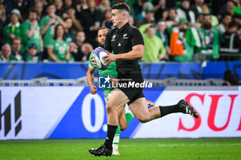 2023-10-14 - Will JORDAN of New Zealand during the World Cup 2023, Quarter-final rugby union match between Ireland and New Zealand on October 14, 2023 at Stade de France in Saint-Denis near Paris, France - RUGBY - WORLD CUP 2023 - 1/4 - IRELAND V NEW ZEALAND - WORLD CUP - RUGBY