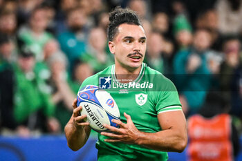 2023-10-14 - James LOWE of Ireland during the World Cup 2023, Quarter-final rugby union match between Ireland and New Zealand on October 14, 2023 at Stade de France in Saint-Denis near Paris, France - RUGBY - WORLD CUP 2023 - 1/4 - IRELAND V NEW ZEALAND - WORLD CUP - RUGBY