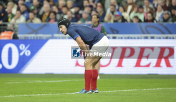 2023-10-15 - Antoine Dupont of France during the World Cup 2023, Quarter-final rugby union match between France and South Africa on October 15, 2023 at Stade de France in Saint-Denis near Paris, France - RUGBY - WORLD CUP 2023 - 1/4 - FRANCE V SOUTH AFRICA - WORLD CUP - RUGBY