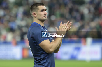 2023-10-15 - Thomas Ramos of France salutes the supporters following the World Cup 2023, Quarter-final rugby union match between France and South Africa on October 15, 2023 at Stade de France in Saint-Denis near Paris, France - RUGBY - WORLD CUP 2023 - 1/4 - FRANCE V SOUTH AFRICA - WORLD CUP - RUGBY