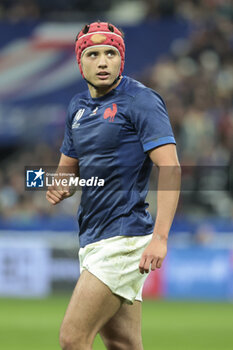 2023-10-15 - Louis Bielle-Biarrey of France during the World Cup 2023, Quarter-final rugby union match between France and South Africa on October 15, 2023 at Stade de France in Saint-Denis near Paris, France - RUGBY - WORLD CUP 2023 - 1/4 - FRANCE V SOUTH AFRICA - WORLD CUP - RUGBY