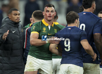 2023-10-15 - Jesse Kriel of South Africa following the World Cup 2023, Quarter-final rugby union match between France and South Africa on October 15, 2023 at Stade de France in Saint-Denis near Paris, France - RUGBY - WORLD CUP 2023 - 1/4 - FRANCE V SOUTH AFRICA - WORLD CUP - RUGBY