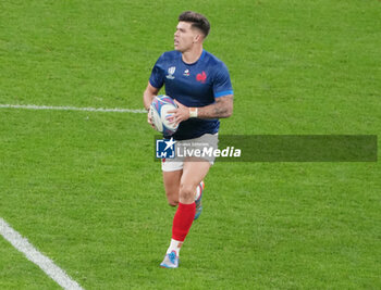 2023-10-15 - Matthieu Jalibert of France during the World Cup 2023, Quarter-final rugby union match between France and South Africa on October 15, 2023 at Stade de France in Saint-Denis near Paris, France - RUGBY - WORLD CUP 2023 - 1/4 - FRANCE V SOUTH AFRICA - WORLD CUP - RUGBY