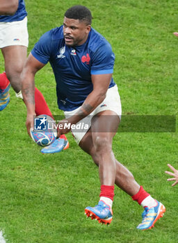 2023-10-15 - Jonathan Danty of France during the World Cup 2023, Quarter-final rugby union match between France and South Africa on October 15, 2023 at Stade de France in Saint-Denis near Paris, France - RUGBY - WORLD CUP 2023 - 1/4 - FRANCE V SOUTH AFRICA - WORLD CUP - RUGBY