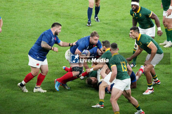 2023-10-15 - Anthony Jelonch and Cyril Baille of France during the World Cup 2023, Quarter-final rugby union match between France and South Africa on October 15, 2023 at Stade de France in Saint-Denis near Paris, France - RUGBY - WORLD CUP 2023 - 1/4 - FRANCE V SOUTH AFRICA - WORLD CUP - RUGBY
