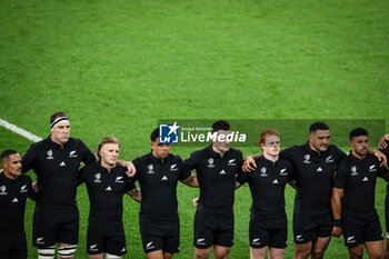 2023-10-20 - Team of New Zealand during the World Cup 2023, Semi-final rugby union match between Argentina and New Zealand on October 20, 2023 at Stade de France in Saint-Denis near Paris, France - RUGBY - WORLD CUP - 1/2 - ARGENTINA V NEW ZEALAND - WORLD CUP - RUGBY