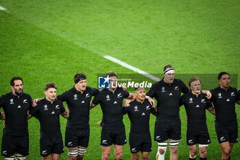 2023-10-20 - Team of New Zealand during the World Cup 2023, Semi-final rugby union match between Argentina and New Zealand on October 20, 2023 at Stade de France in Saint-Denis near Paris, France - RUGBY - WORLD CUP - 1/2 - ARGENTINA V NEW ZEALAND - WORLD CUP - RUGBY