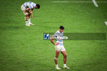 2023-10-20 - Lucio CINTI of Argentina looks dejected during the World Cup 2023, Semi-final rugby union match between Argentina and New Zealand on October 20, 2023 at Stade de France in Saint-Denis near Paris, France - RUGBY - WORLD CUP - 1/2 - ARGENTINA V NEW ZEALAND - WORLD CUP - RUGBY