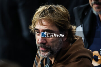 2023-10-20 - Javier BARDEM husband of Penelope CRUZ during the World Cup 2023, Semi-final rugby union match between Argentina and New Zealand on October 20, 2023 at Stade de France in Saint-Denis near Paris, France - RUGBY - WORLD CUP - 1/2 - ARGENTINA V NEW ZEALAND - WORLD CUP - RUGBY