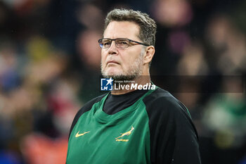 2023-10-21 - Rassie ERASMUS of South Africa during the World Cup 2023, Semi-final rugby union match between England and South Africa on October 21, 2023 at Stade de France in Saint-Denis near Paris, France - RUGBY - WORLD CUP - 1/2 - ENGLAND V SOUTH AFRICA - WORLD CUP - RUGBY