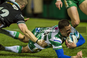 2023-12-02 - Giacomo Da Re goes for the try - BENETTON RUGBY VS OSPREYS RUGBY - UNITED RUGBY CHAMPIONSHIP - RUGBY