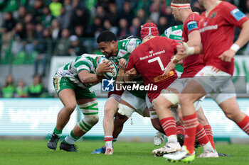 2023-10-29 - Toa Halafihi (Benetton Rugby) in action against John Hodnett (Munster Rugby) - BENETTON RUGBY VS MUNSTER RUGBY - UNITED RUGBY CHAMPIONSHIP - RUGBY