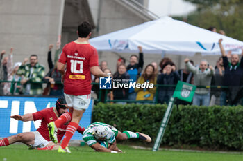 2023-10-29 - Rhyno Smith (Benetton Rugby) scores a try - BENETTON RUGBY VS MUNSTER RUGBY - UNITED RUGBY CHAMPIONSHIP - RUGBY