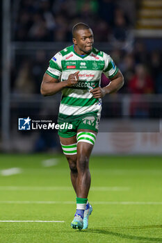 2023-11-24 - Alessandro Izekor of Benetton Rugby during the United Rugby Championship, rugby union match between Edinburgh Rugby and Benetton Rugby on 24 November 2023 at The Hive Stadium in Edinburgh, Scotland - RUGBY - UNITED RUGBY CHAMPIONSHIP - EDINBURGH V BENETTON - UNITED RUGBY CHAMPIONSHIP - RUGBY