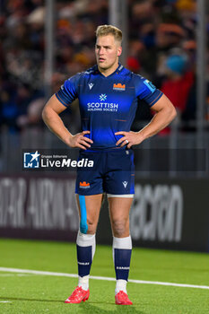 2023-11-24 - Duhan van der Merwe of Edinburgh Rugby during the United Rugby Championship, rugby union match between Edinburgh Rugby and Benetton Rugby on 24 November 2023 at The Hive Stadium in Edinburgh, Scotland - RUGBY - UNITED RUGBY CHAMPIONSHIP - EDINBURGH V BENETTON - UNITED RUGBY CHAMPIONSHIP - RUGBY