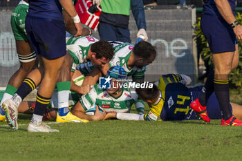2023-12-30 - Gianmarco Lucchesi try - BENETTON TREVISO VS ZEBRE PARMA - UNITED RUGBY CHAMPIONSHIP - RUGBY