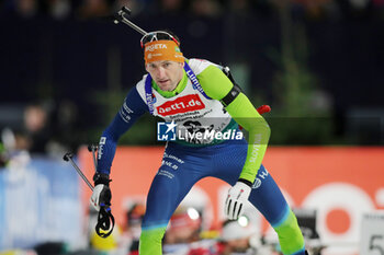 2023-12-28 - Jakov Fak of Slovenia during the 2023 World Team Challenge, Biathlon event on December 28, 2023 at Veltins-Arena in Gelsenkirchen, Germany - BIATHLON - WORLD TEAM CHALLENGE 2023 - BIATHLON - WINTER SPORTS