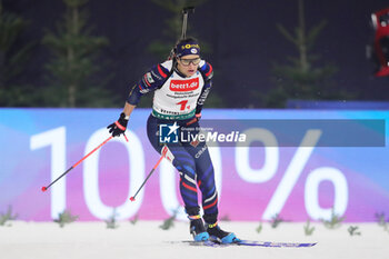 2023-12-28 - Julia Simon of France during the 2023 World Team Challenge, Biathlon event on December 28, 2023 at Veltins-Arena in Gelsenkirchen, Germany - BIATHLON - WORLD TEAM CHALLENGE 2023 - BIATHLON - WINTER SPORTS