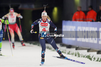 2023-12-28 - Ingrid Landmark Tandrevold of Norway during the 2023 World Team Challenge, Biathlon event on December 28, 2023 at Veltins-Arena in Gelsenkirchen, Germany - BIATHLON - WORLD TEAM CHALLENGE 2023 - BIATHLON - WINTER SPORTS