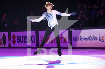 06/01/2023 - Ilia Malinin during the ice skating exhibition 