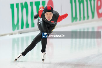 2023-12-03 - Mei Han of China competing on the Women's A Group 5000m during the ISU Speed Skating World Cup Stavanger on December 3, 2023 at Var Energi Arena Sormarka in Stavanger, Norway - SPEED SKATING - WORLD CUP - STAVANGER - ICE SKATING - WINTER SPORTS