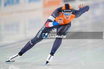 2023-12-03 - Naomi Verkerk of The Netherlands competing on the Women's A group 500m during the ISU Speed Skating World Cup Stavanger on December 3, 2023 at Var Energi Arena Sormarka in Stavanger, Norway - SPEED SKATING - WORLD CUP - STAVANGER - ICE SKATING - WINTER SPORTS