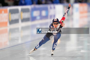 2023-12-03 - Minji Kim of Korea competing on the Women's B Group 500m during the ISU Speed Skating World Cup Stavanger on December 3, 2023 at Var Energi Arena Sormarka in Stavanger, Norway - SPEED SKATING - WORLD CUP - STAVANGER - ICE SKATING - WINTER SPORTS