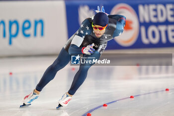 2023-12-03 - Emery Lehman of USA competing on the Men's B Group 1500m during the ISU Speed Skating World Cup Stavanger on December 3, 2023 at Var Energi Arena Sormarka in Stavanger, Norway - SPEED SKATING - WORLD CUP - STAVANGER - ICE SKATING - WINTER SPORTS