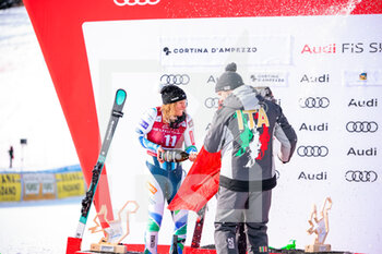 2023-01-20 - STUHEC ILKA (SLO) 2nd CLASSIFIED AND GOGGIA SOFIA (ITA) 1st CLASSIFIED - 2023 AUDI FIS SKI WORLD CUP - WOMEN'S DOWNHILL - ALPINE SKIING - WINTER SPORTS