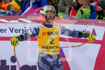 13/01/2023 - 13.01.2023, Wengen, Lauberhorn, FIS Ski World Cup: Lauberorn Super-G,  Travis Ganong of USA at the finish area - FIS SKI WORLD CUP: LAUBERORN SUPER-G - SCI ALPINO - SPORT INVERNALI