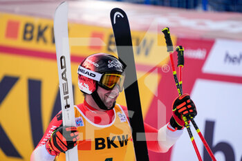 13/01/2023 - 13.01.2023, Wengen, Lauberhorn, FIS Ski World Cup: Lauberorn Super-G,  Beat Feuz of Switzerland thanks the fans - FIS SKI WORLD CUP: LAUBERORN SUPER-G - SCI ALPINO - SPORT INVERNALI