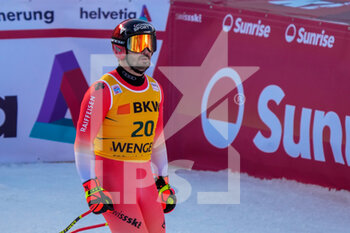 13/01/2023 - 13.01.2023, Wengen, Lauberhorn, FIS Ski World Cup: Lauberorn Super-G,  Loic Meillard of Switzerland at the finish area - FIS SKI WORLD CUP: LAUBERORN SUPER-G - SCI ALPINO - SPORT INVERNALI