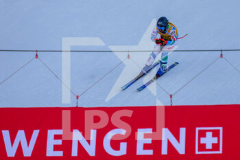 2023-01-13 - 13.01.2023, Wengen, Lauberhorn, FIS Ski World Cup: Lauberorn Super-G,  Martin Cater of Slovenia crossing the finish line - FIS SKI WORLD CUP: LAUBERORN SUPER-G - ALPINE SKIING - WINTER SPORTS