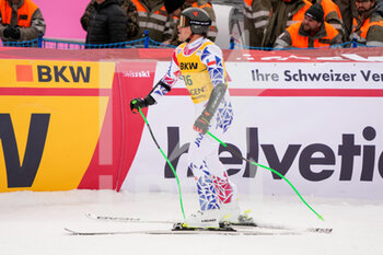 2023-01-13 - 13.01.2023, Wengen, Lauberhorn, FIS Ski World Cup: Lauberorn Super-G,  Henrik Von Appen of Chile at the finish area - FIS SKI WORLD CUP: LAUBERORN SUPER-G - ALPINE SKIING - WINTER SPORTS