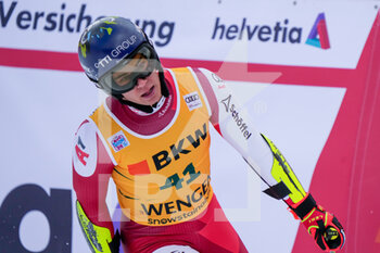 13/01/2023 - 13.01.2023, Wengen, Lauberhorn, FIS Ski World Cup: Lauberorn Super-G,  Lukas Feurstein of Austria at the finish area - FIS SKI WORLD CUP: LAUBERORN SUPER-G - SCI ALPINO - SPORT INVERNALI