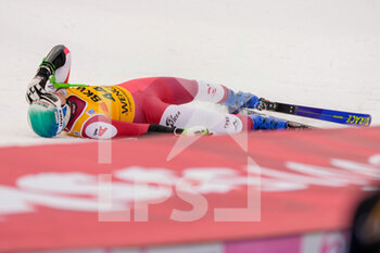 13/01/2023 - 13.01.2023, Wengen, Lauberhorn, FIS Ski World Cup: Lauberorn Super-G,  Otmar Striedinger of Austria exhausted after the race - FIS SKI WORLD CUP: LAUBERORN SUPER-G - SCI ALPINO - SPORT INVERNALI